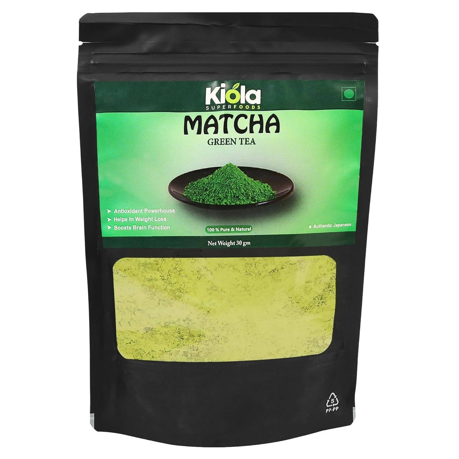 Kiola Superfoods Japanese Matcha Green Tea Powder | Swadesiicart