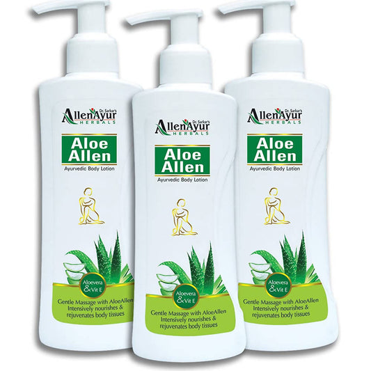 Dr. Sarkar's Allen Ayur Herbals Aloe Allen Ayurvedic Body Lotion | Swadesiicart
