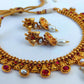 Kemp Antique Pink & White Necklace Set - Swadesiicart