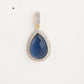 Nuyug 22K Gold Plated Azure Muse Contemporary Drop Earrings | Swadesiicart