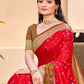Shree Shyam Fashion Pochampalli Silk Red Saree