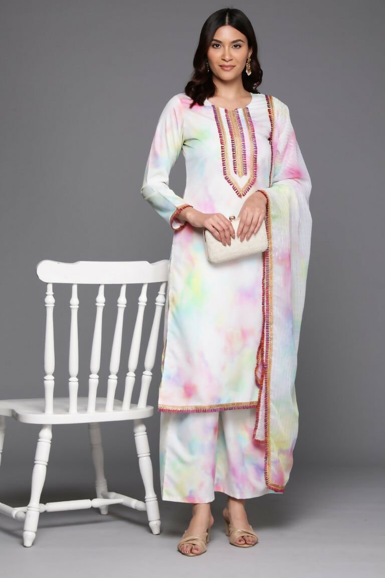 Ahalyaa Women's Traditional wear Kurta Set - Multi Color | Swadesiicart