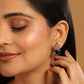 Nuyug 22K Gold Plated Verdant Bloom Studs | Swadesiicart