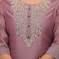 Partywear Designer Rose gold Cotton Silk Stitched Suit With Dupatta - Tanisha | Swadesiicart