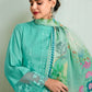 Turquoise Blue Pure Muslin Resham Embroidered Salwar Suit - Emponline | Swadesiicart
