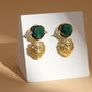 Green Danglers- Ruby Raang | Swadesiicart
