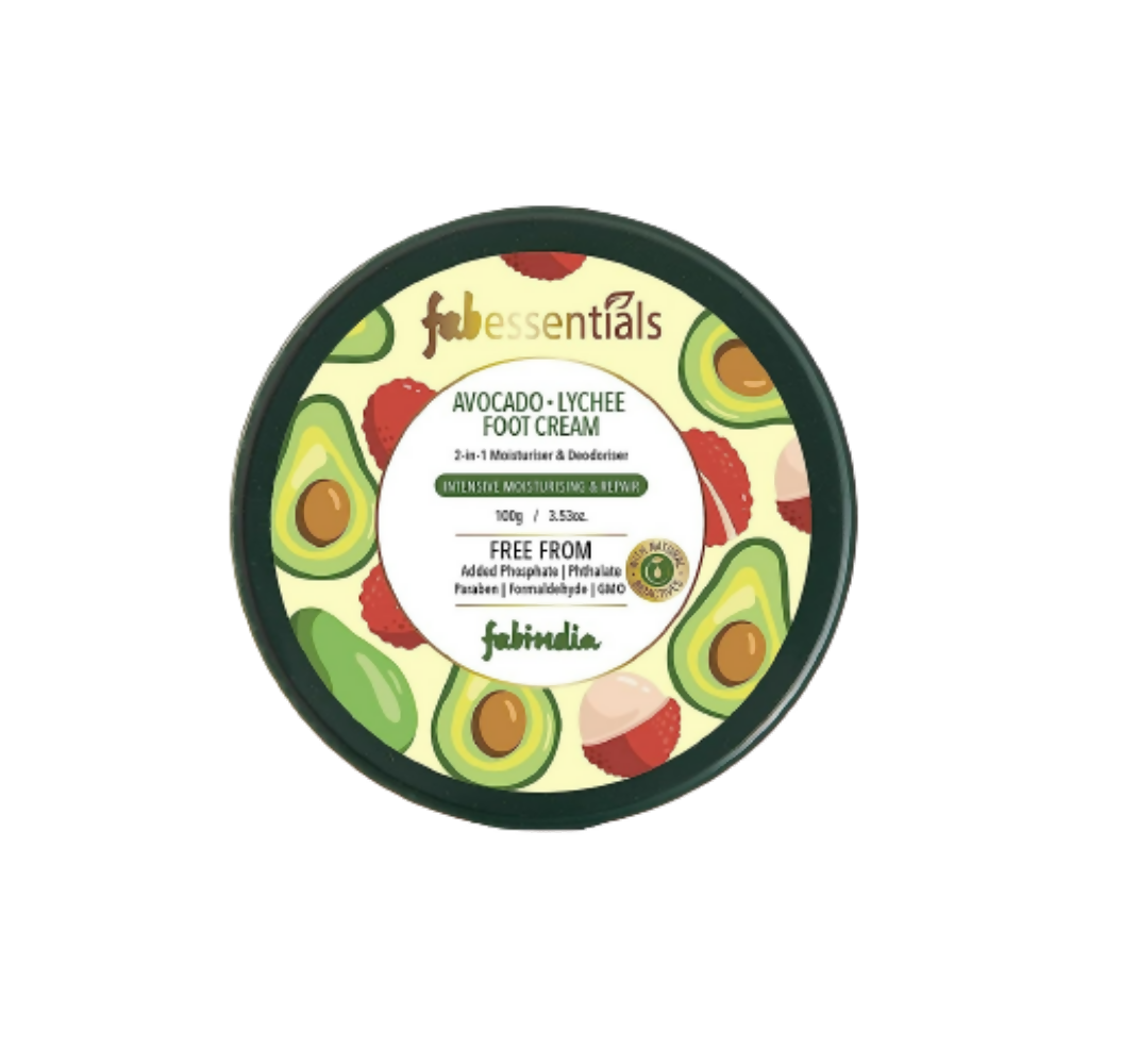 Fabessentials Avacado Lychee Foot Cream - FabIndia Limited