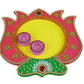 Kundan HandiKrafts Mdf Lotus Pooja Thalis - Pink | Swadesiicart