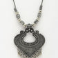 NVR Women's Silver-Toned German Silver Oxidised Pendant with Chain | Swadesiicart
