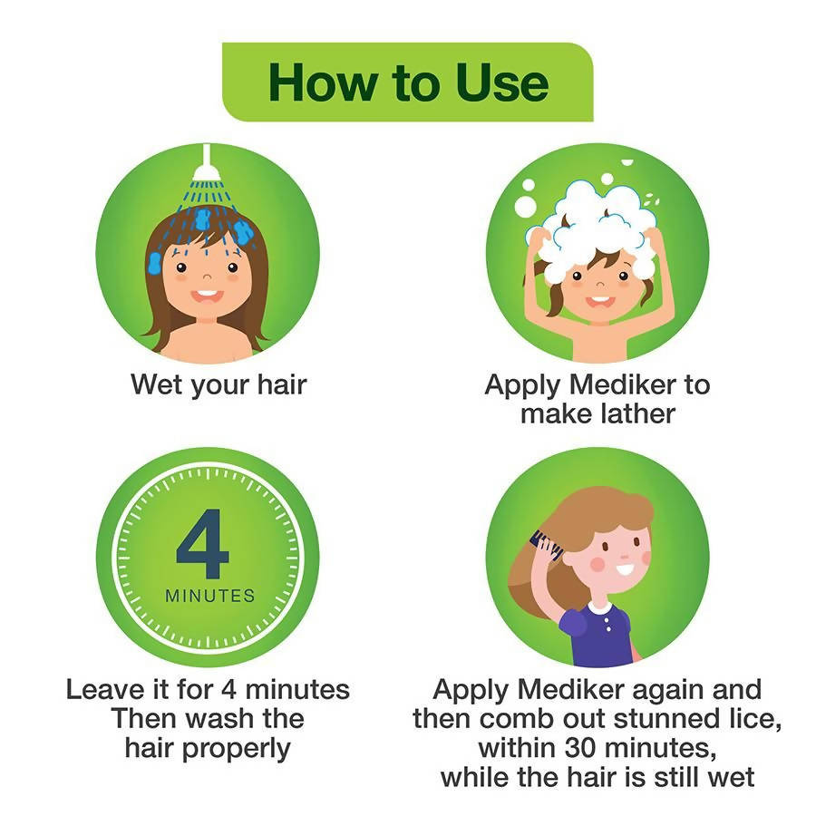 Mediker Lice Treatment Shampoo - Swadesiicart