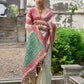 Vishnu Weaves Women's White Banarasi Silk Woven Saree with Blouse - Swadesiicart