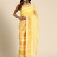 Ahalyaa Women's Traditional Semi Stitch Saree - Yellow | Swadesiicart