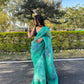 Vamsee Sea Green Organza Saree - Swadesiicart