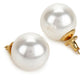 Oversized pearl Studs (22 mm)- Ruby Raang | Swadesiicart
