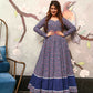 Jyoti Fashion Women's Navy Blue Heavy Digital Printed Cotton Silk Anarkali Dress | Swadesiicart