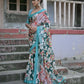 Vishnu Weaves Women's Green Cotton Silk Printed Saree with Blouse - Swadesiicart