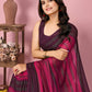 Attractive These Party Wear Ready To Wear Saree - Pink | Swadesiicart
