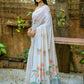 Vishnu Weaves Women's Orange Muga Cotton Woven Butti Saree with Blouse - Swadesiicart