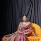 Vishnu Weaves Women's Maroon Tussar Silk Zari Woven Saree with Blouse - Swadesiicart