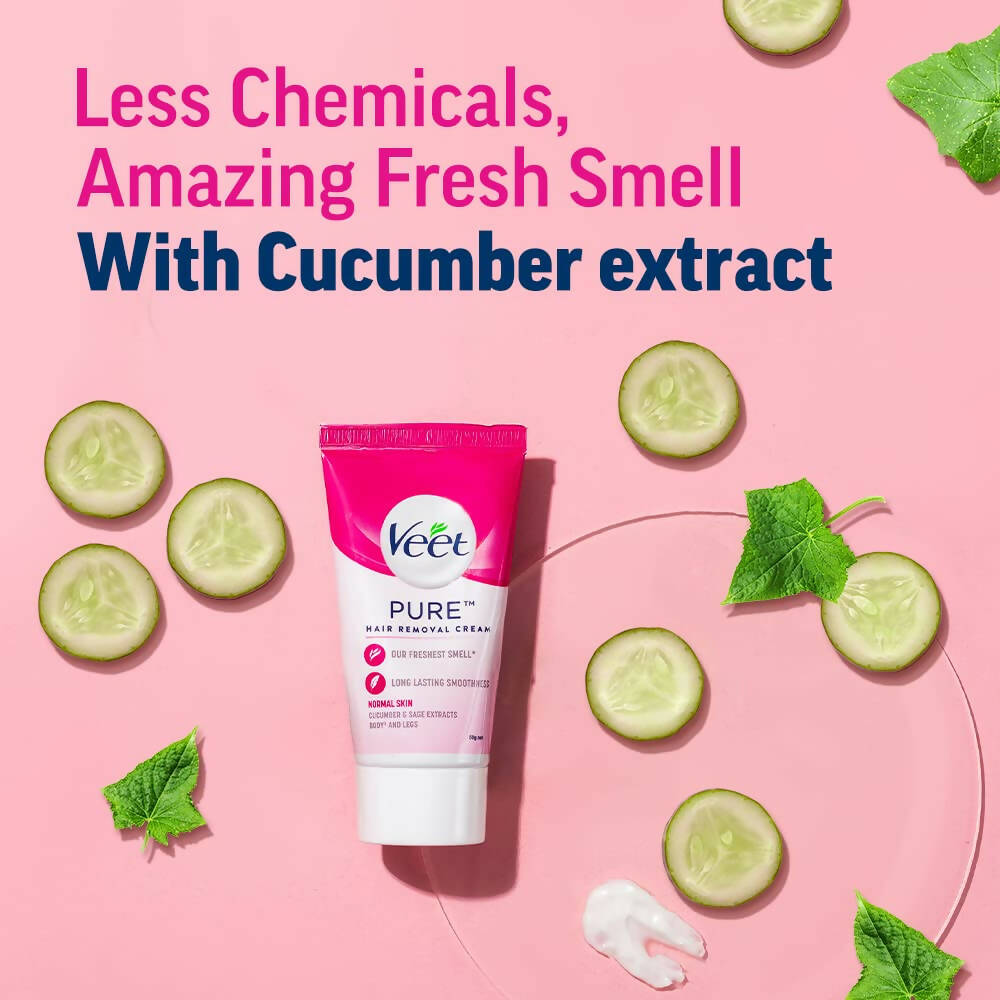 Veet Pure Hair Removal Cream for Women - Normal Skin - Swadesiicart
