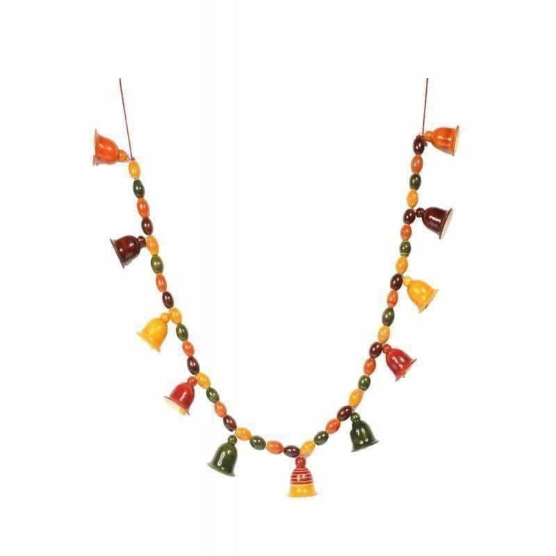 Etikoppaka Handmade Wooden Door Hanging With Bells - Swadesiicart