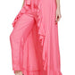 Asmaani Peach Color Plain Ruffle Palazzo