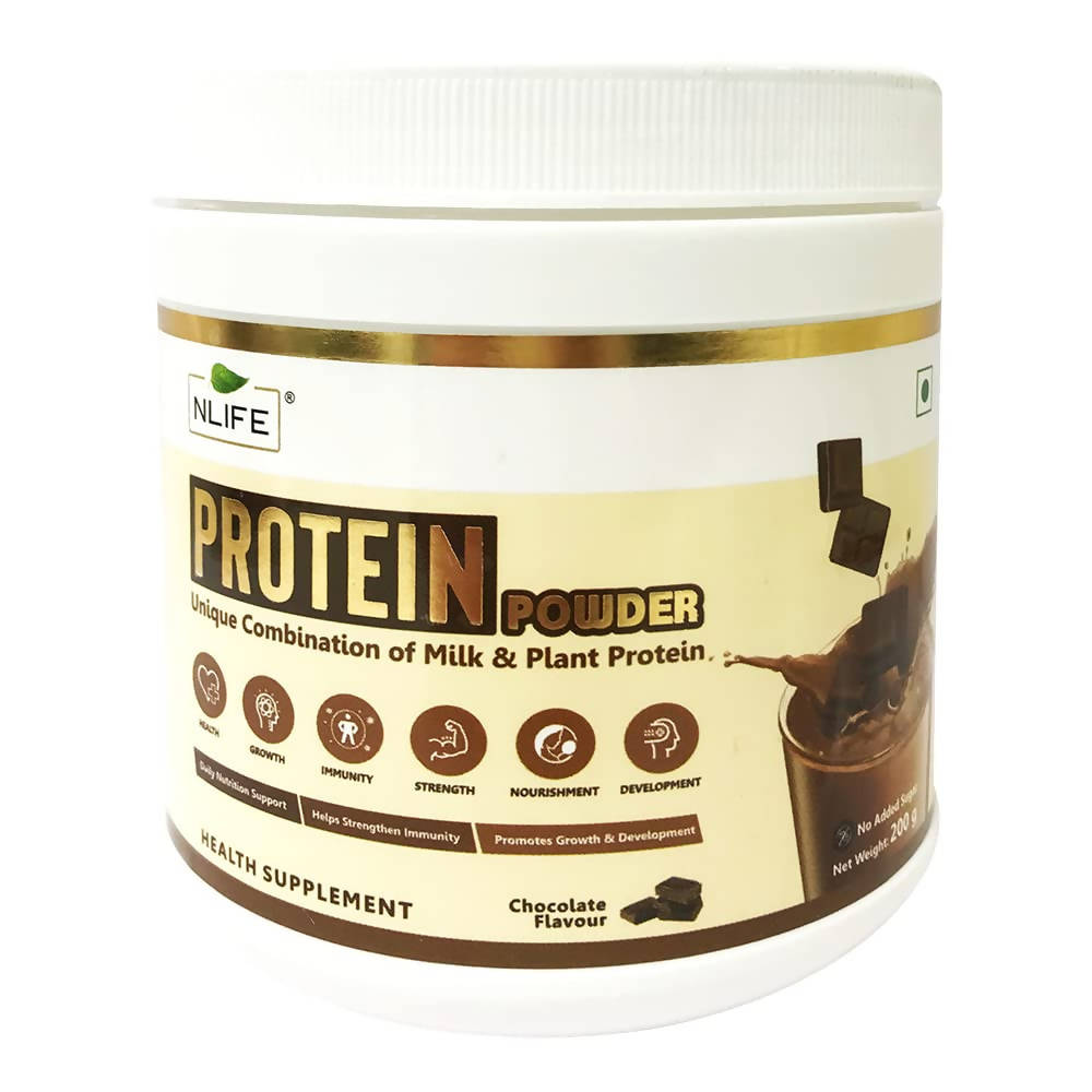 NLife Protein Powder Chocolate Flavor - Swadesiicart