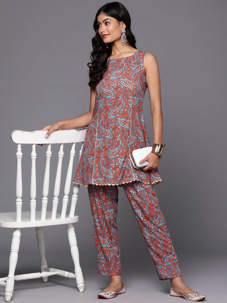 Ahalyaa Women's Traditional Wear Co-ods - Teal Blue