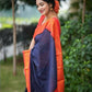 DEIANA'S Beautiful Designer Golden zari Soft Lichi Silk Saree - Purple - Swadesiicart