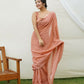 Vamsee Saraswati Orange Georgette Saree - Swadesiicart