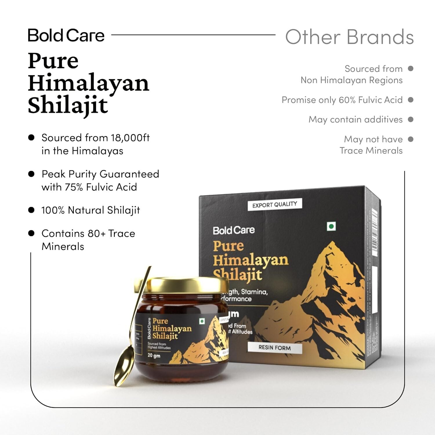 Bold Care Pure Himalayan Sj Resin - Swadesiicart