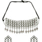 Mominos Fashion Johar Kamal Oxidised Silver-Plated Alloy Finish Mirror Choker For Women | Swadesiicart
