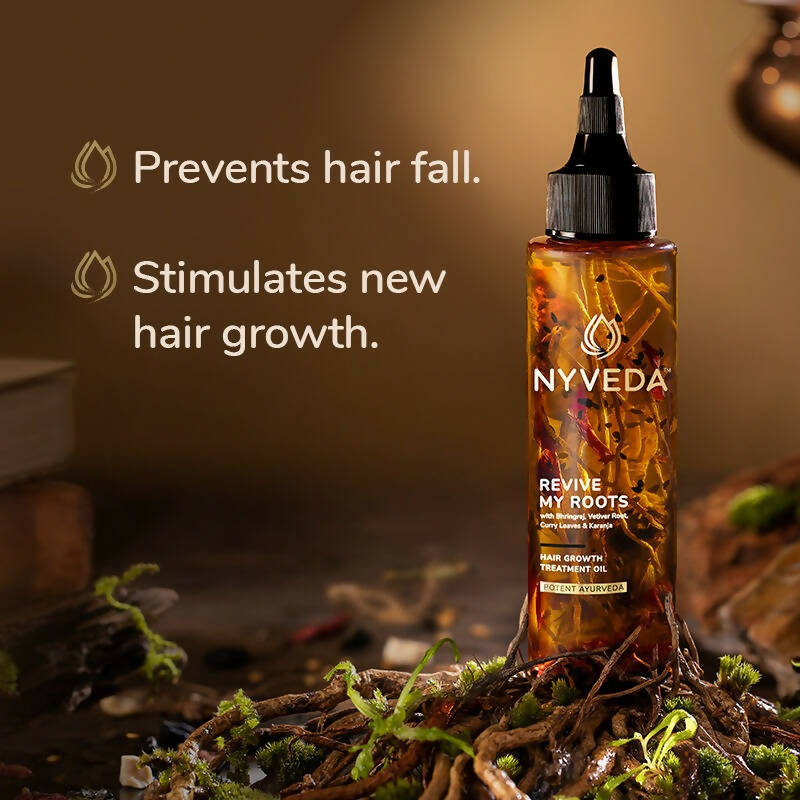 Nyveda Hair Growth Treatment Oil | Revive My Roots | Swadesiicart