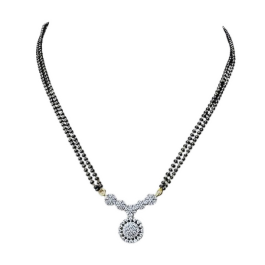Wynona American Diamond Short Mangalsutra - Swadesiicart