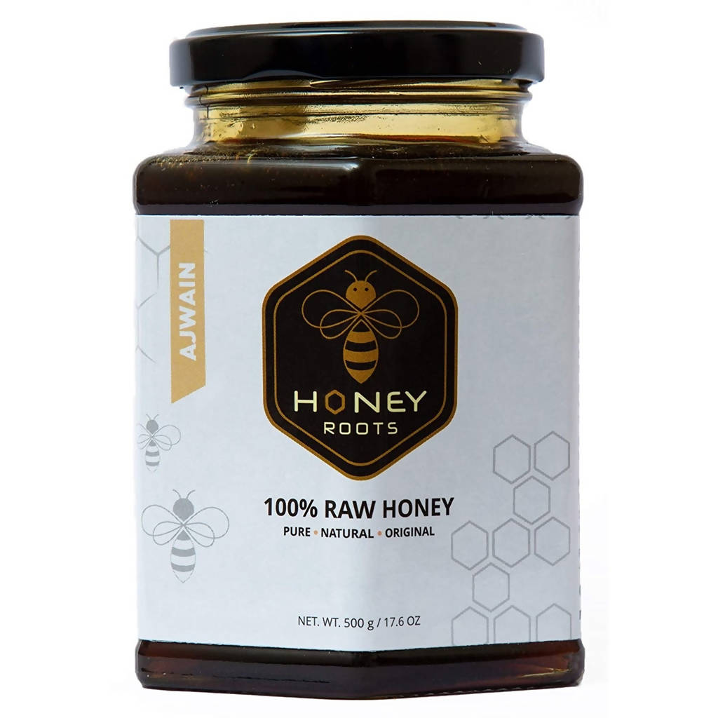 Honey Roots Ajwain Flavor Raw Honey - Swadesiicart