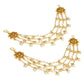 Ruby Raang Gold Kundan and Pearl Chain (set of 2) | Swadesiicart