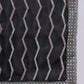 Black Tissue Slub Embroidered Saree with Unstitched Blouse - Vairagi