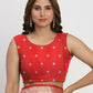 Astita Banarasi Silk Red Saree | Swadesiicart
