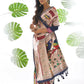 Vishnu Weaves Women's Blue Paithani Silk Zari Woven Saree with Unstitched Blouse - Swadesiicart