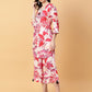 Joban Fashion Red Cotton Printed & Hand Work Co-ord Set - Swadesiicart