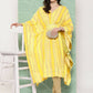 Ahalyaa Women's Traditional Wear kaftan Kurta - Yellow | Swadesiicart