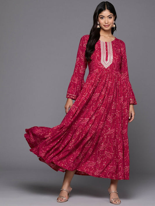 Ahalyaa Women's Traditional wear Lehnga Choli - Red | Swadesiicart