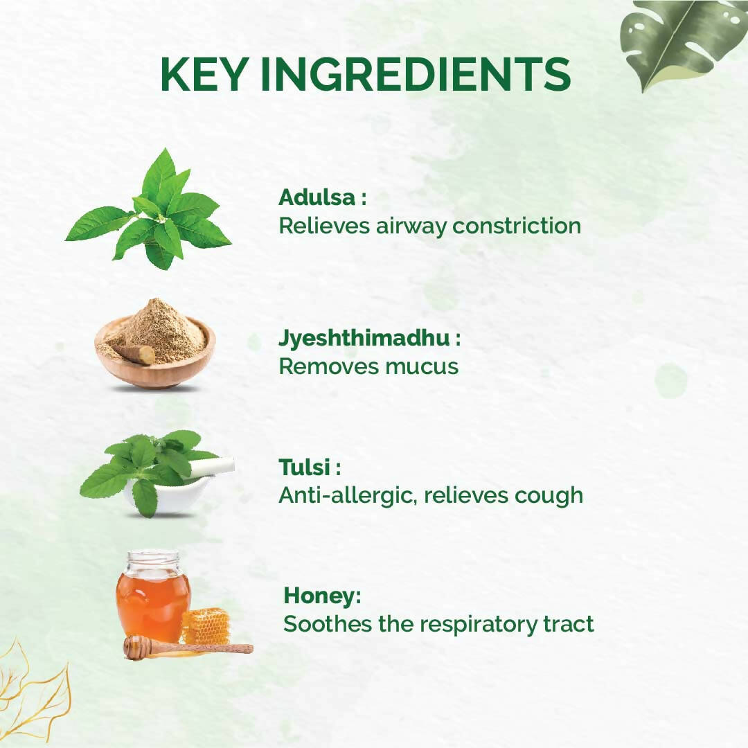 Dr. Vaidya's Tulsi Ginger Cough Syrup | Swadesiicart