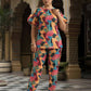 Women's Casual Fashionable Multi Muslin co-ord set - Rooh - Swadesiicart
