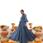 Aayaa Pure Ab Cotton Gown With Heavy Digital Print - Multi Color