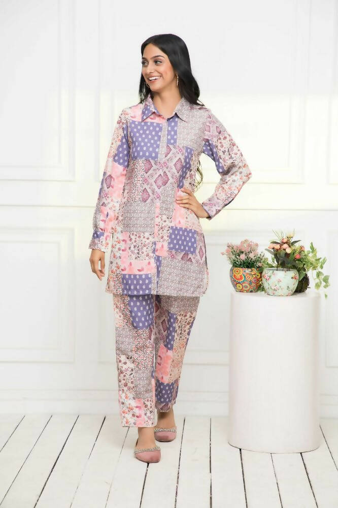 Myshka Multi Printed Bling & Sparkly Co-Ords For Women - Swadesiicart