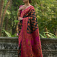 Vishnu Weaves Women's Black Pashmina Silk Thread Woven Saree with Blouse - Swadesiicart