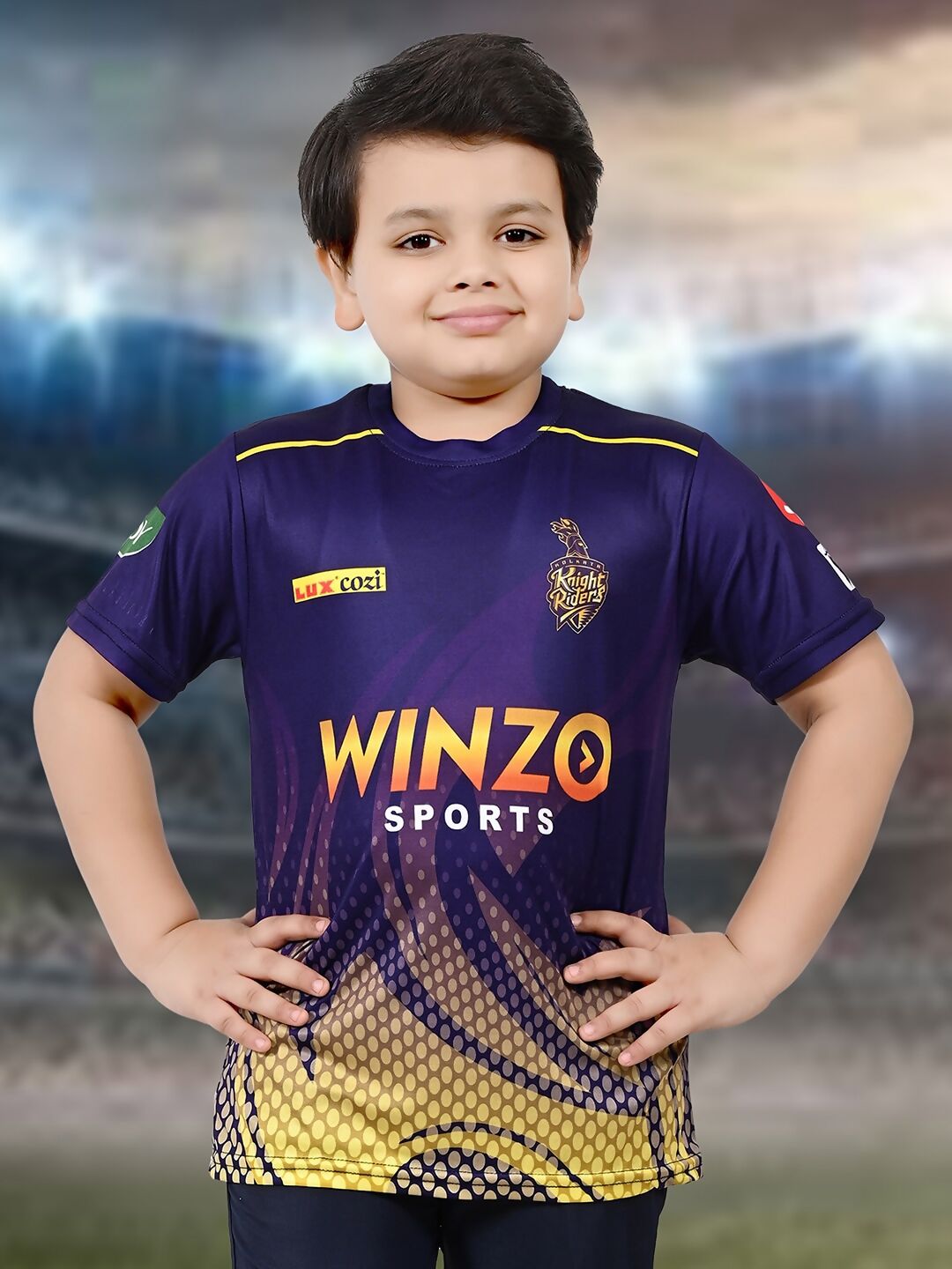 Baesd Boys Sports Round Neck Printed Cricket Jersey IPL, T20 T-shirt | Swadesiicart