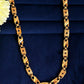 VOJ Gold-Polished Biscuit Shaped Chain With Small Heart | Swadesiicart
