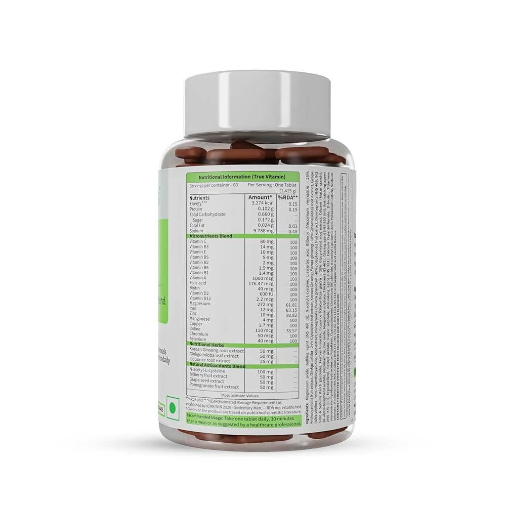 Neuherbs True Vitamin Tablets - Pomegranate Flavor - Swadesiicart